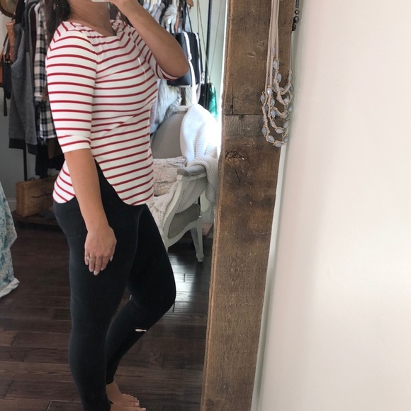 Jules & Leopold size small red striped shirt top - Picture 3 of 5